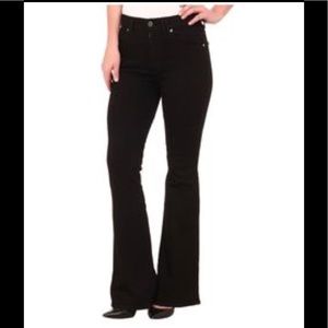 Petite Casual Black Flared Pants